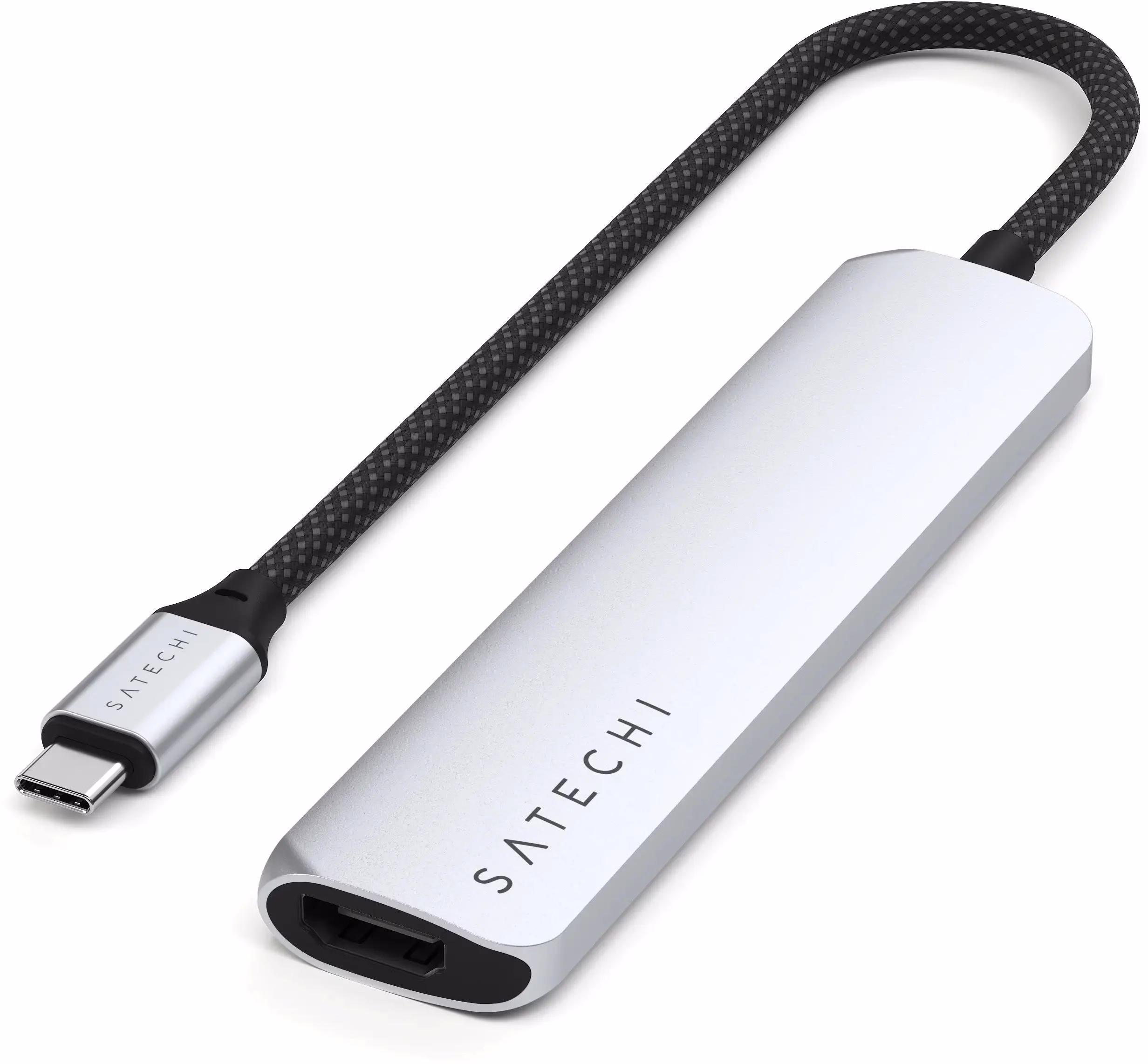 Хаб Satechi 6-in-1 USB-C Slim Multiport Adapter 4K Silver